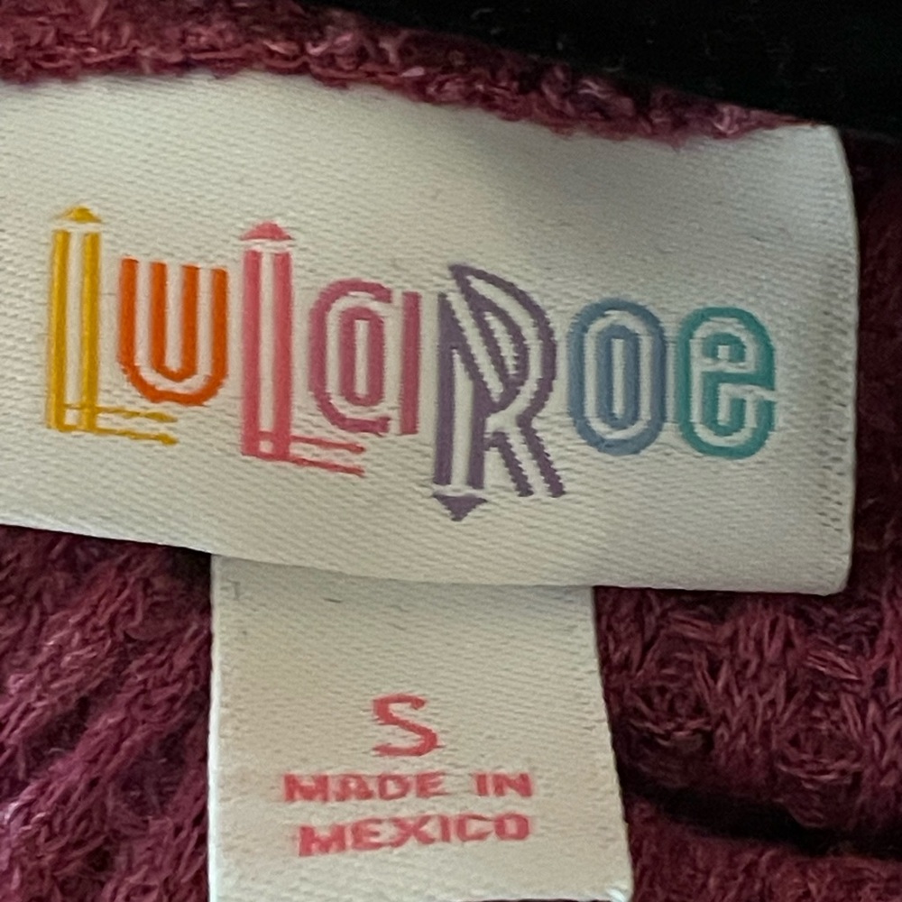 LuLaRoe Cici dress, deep pink, off the shoulder - Picture 5 of 7